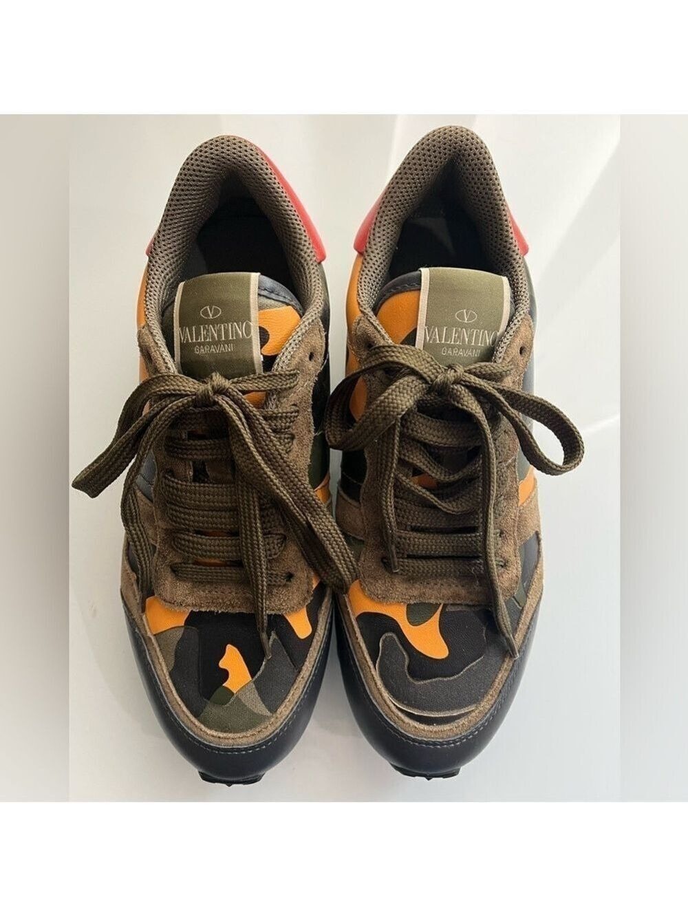 VALENTINO GARAVANI ROCKRUNNER CAMOUFLAGE SNEAKERS